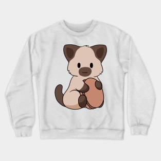 Siamese Cat Macaron Crewneck Sweatshirt